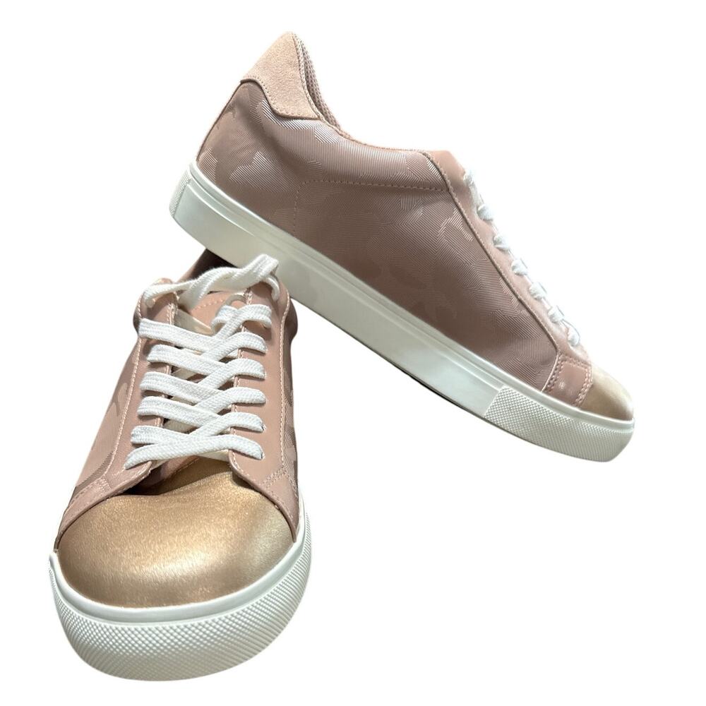 Isaac Mizrahi Live! Women’s Fashion Sneakers Blush Color Block Lace Up Sz 9M NWB